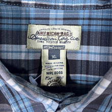 Load image into Gallery viewer, American Rag Western Style Plaid Check Popper Long Sleeve Cotton Shirt
