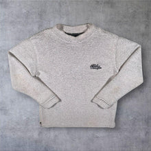 Load image into Gallery viewer, Early 00's Weird Fish Embroidered Mini Logo Light Grey Macaroni Knit Sweatshirt
