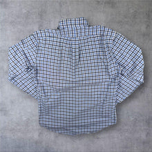 Load image into Gallery viewer, Ralph Lauren "Classic Fit" Navy Blue White Check Cotton Long Sleeve Button-Down Shirt
