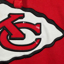 Load image into Gallery viewer, NFL Team Apparel Kansas City Chiefs Football Embroidered Red Orange Hoodie
