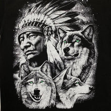 Load image into Gallery viewer, Native American Wolf Animal Nature Wildlife Graphic T-Shirt
