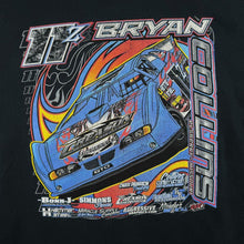 Load image into Gallery viewer, 11Z Bryan Collins Motorsports Racing Spellout Graphic Black Cotton T-Shirt
