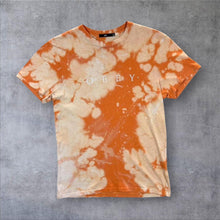 Load image into Gallery viewer, Obey Classic Skater Big Logo Spellout Graphic Orange Tie Dye T-Shirt
