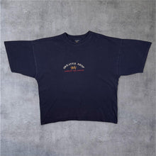 Load image into Gallery viewer, Vintage The Sweater Shop Embroidered Spellout Navy Blue Cotton Single Stitch T-Shirt

