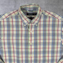 Load image into Gallery viewer, Nautica "80's Two Ply Cotton" Multi Colour Check Long Sleeve Button-Down Shirt
