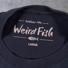 Load image into Gallery viewer, Weird Fish "The Bark Knight!" Cartoon Parody Graphic Navy Blue Cotton T-Shirt
