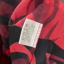 Load image into Gallery viewer, Early 00's No Boundaries Gothic Y2K Tribal Patterned Open Collar Polyester Shirt
