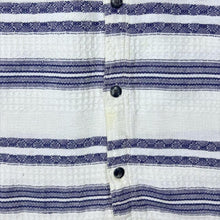 Load image into Gallery viewer, Vintage C&amp;A Natural Life Style 90s Textured Stripe Short Sleeve Shirt
