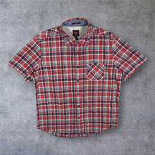 Load image into Gallery viewer, MCS Marlboro Classics Shirt XL Slim Fit Madras Plaid Western Short Sleeve
