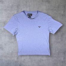 Load image into Gallery viewer, Barbour Tailored Fit Blue Marl Cotton Crew Neck Short Sleeve T-Shirt
