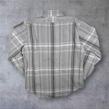 Load image into Gallery viewer, Calvin Klein Grey Mix Plaid Check Long Sleeve Cotton Slim Fit Shirt
