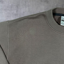 Load image into Gallery viewer, Vintage 90s Puma Sweatshirt Large Faded Brown Embroidered Logo Crewneck L
