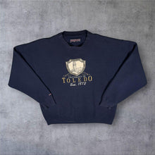 Load image into Gallery viewer, Vintage JanSport University of Toledo Sweatshirt XL Navy Embroidered College
