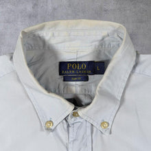 Load image into Gallery viewer, Polo Ralph Lauren "Slim Fit" Light Grey Cotton Button-Down Long Sleeve Shirt
