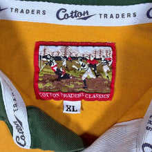 Load image into Gallery viewer, Vintage Cotton Traders Australia Rugby Wallabies Yellow Long Sleeve Polo Shirt
