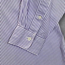 Load image into Gallery viewer, Polo Ralph Lauren Mens 16.5 42 L Purple Stripe Cotton Button Shirt
