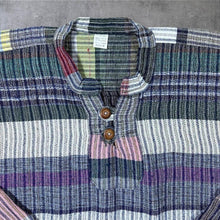 Load image into Gallery viewer, Vintage Mar-Fex Ecuador Handwoven Cotton Baja Pullover Mens M Boho Ethnic 90s
