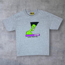 Load image into Gallery viewer, Sixteen Skateboards "Aloha From Hell" Skater Graphic Grey T-Shirt
