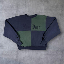 Load image into Gallery viewer, Vintage 90s MV Sport Pro-Weave Notre Dame Sweatshirt Colourblock Embroidered
