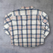 Load image into Gallery viewer, Levis Mens Shirt XL White Navy Red Plaid Check Standard Fit Red Tab Long Sleeve
