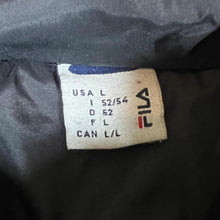 Load image into Gallery viewer, Vintage FILA Puffer Jacket L 52/54 Navy Blue White Retro Padded Coat
