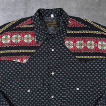Load image into Gallery viewer, Vintage Julio Belles Western Style Patterned Made In France Long Sleeve Shirt
