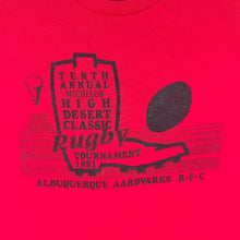 Load image into Gallery viewer, Vintage 1981 Michelob High Desert Classic Rugby T Shirt Albuquerque Aardvarks L M
