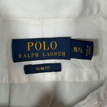 Load image into Gallery viewer, Polo Ralph Lauren "Slim Fit" Classic White Long Sleeve Cotton Dress Shirt

