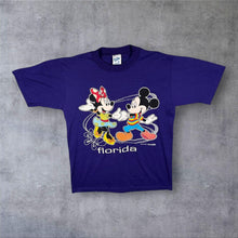 Load image into Gallery viewer, Vintage Velva Sheen Disney "Florida" Mickey Minnie Tourist Graphic Single Stitch Cotton T-Shirt
