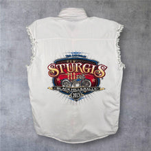 Load image into Gallery viewer, Sturgis Black Hills Rally 2013 73rd Anniversary Biker Shirt Vest Mens M USA

