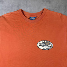 Load image into Gallery viewer, Early 00's Kangaroo Poo Surf Wax Surfer Y2K Skater Graphic Faded Orange Cotton T-Shirt
