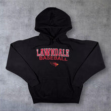 Load image into Gallery viewer, Lawndale Cardinals Baseball Hoodie Black USA American Sportswear College XL
