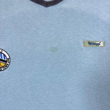 Load image into Gallery viewer, Vintage Bloggs Huddersfield Town AFC Embroidered Football Logo Blue V-Neck T-Shirt
