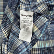 Load image into Gallery viewer, Patagonia Bandito Shirt Mens L Blue Plaid Western Snap STY54025 SP18
