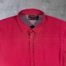 Load image into Gallery viewer, Mammut Mens XL Red Check Short Sleeve Hiking Shirt Technical Outdoor Trekking
