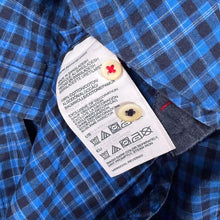 Load image into Gallery viewer, Tommy Hilfiger "Custom Fit" Blue Navy Check Long Sleeve Cotton Shirt
