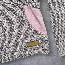 Load image into Gallery viewer, Weird Fish Womens M Macaroni Full Zip Sweatshirt Pink Grey Textured Outdoor
