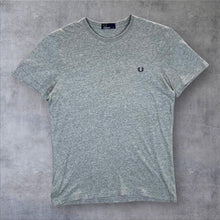 Load image into Gallery viewer, Fred Perry Classic Essential Embroidered Mini Logo Grey Short Sleeve T-Shirt
