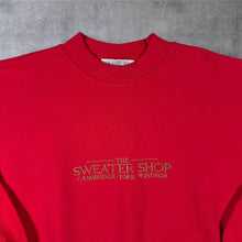 Load image into Gallery viewer, Vintage The Sweater Shop Grattan Embroidered Spellout Red Sweatshirt
