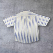 Load image into Gallery viewer, Vintage Orvis Seersucker Shirt L 90s Striped 100% Cotton Short Sleeve
