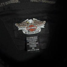 Load image into Gallery viewer, Harley Davidson MotorClothes Shirt Womens XL 1W Black Eagle Embroidered
