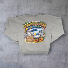 Load image into Gallery viewer, Trader Ricky's Cocoa Beach Florida Hanes Sweatshirt Manatee Fishing Medium Y2K
