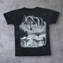 Load image into Gallery viewer, Vintage Wolf Animal Nature Snow Wildlife Graphic Faded T-Shirt
