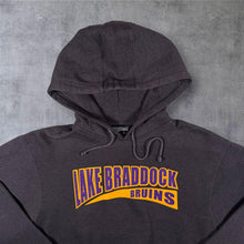 Load image into Gallery viewer, Pennant "Lake Braddock Bruins" College Sports Spellout Graphic Grey Hoodie
