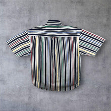 Load image into Gallery viewer, Vintage Donberry &amp; Keats Shirt M Multicolour Striped Short Sleeve Preppy 90s
