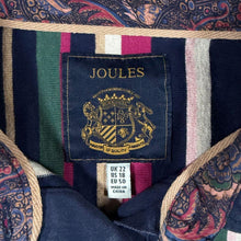 Load image into Gallery viewer, Joules Rugby Polo Shirt Women's UK 22 Multicolour Stripe Long Sleeve Oversized Cotton
