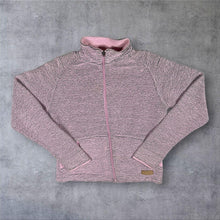 Load image into Gallery viewer, Weird Fish Womens M Macaroni Full Zip Sweatshirt Pink Grey Textured Outdoor

