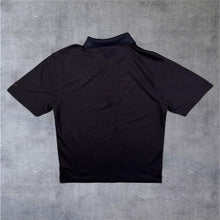 Load image into Gallery viewer, Greg Norman Golf Sports Polyester Black Short Sleeve Polo Shirt
