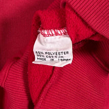 Load image into Gallery viewer, Vintage 90’s Dash Embroidered Pocket Motif Collared Red Sweatshirt
