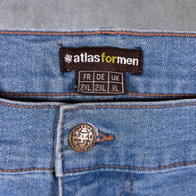 Load image into Gallery viewer, Atlas For Men Classic Blue Stretch Cotton Denim Casual Cargo Shorts
